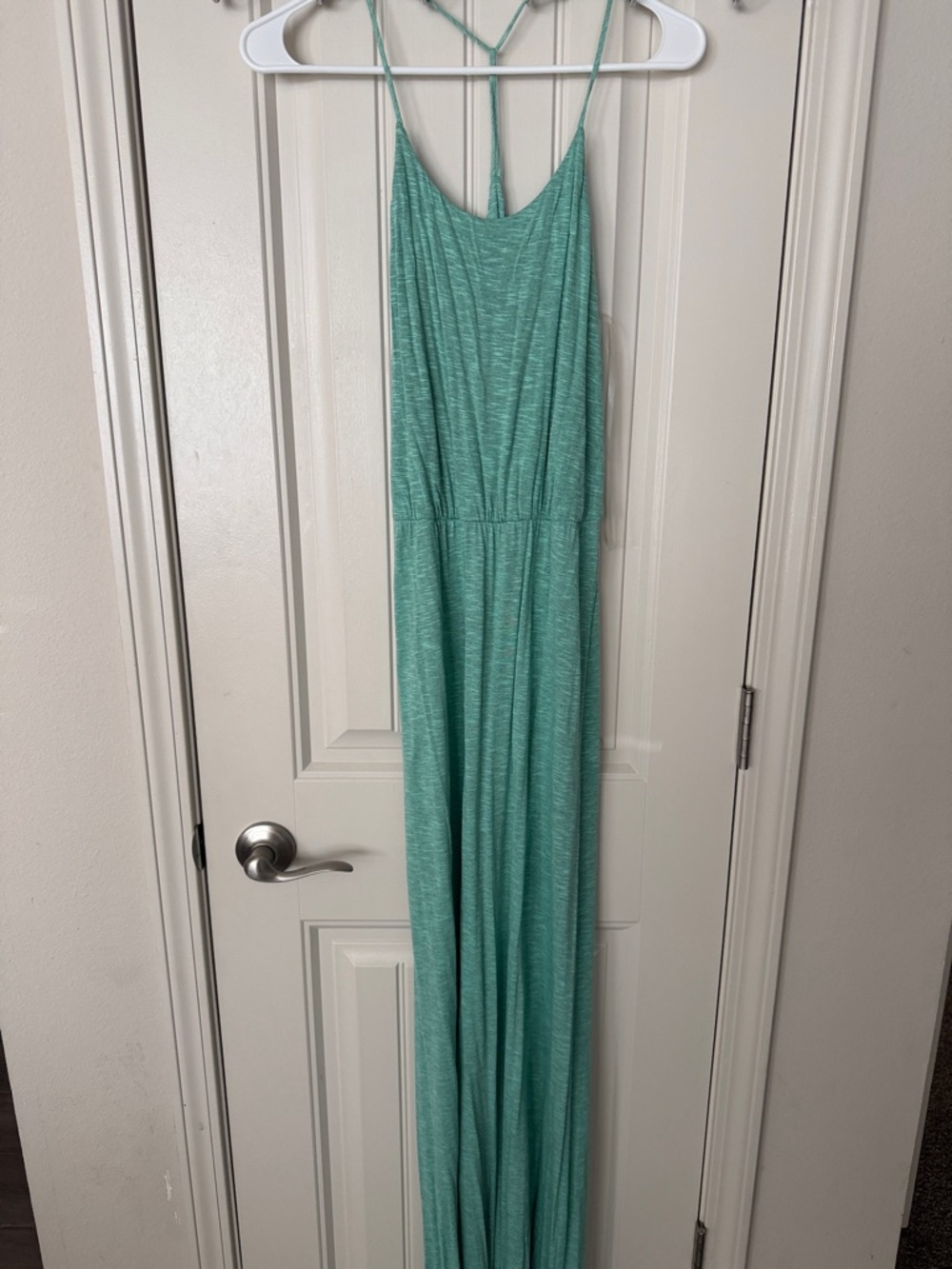 Dainty Hooligan Mint Green Maxi Dress with Spaghetti Straps